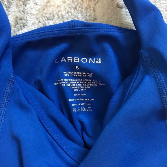 Carbon38 Diamond Compression Royal Blue Tank Top - Picture 4 of 5